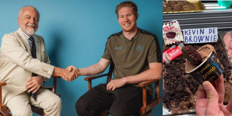 De Bruyne diventa De Brownie a Sorrento: c'è un gelato che fa impazzire i tifosi del Napoli