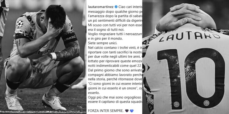 Lautaro e l'emozionante lettera social ai tifosi dell'Inter: "Vi chiedo scusa..." 16 Lautaro e l'emozionante lettera social ai tifosi dell'Inter: "Vi chiedo scusa..."