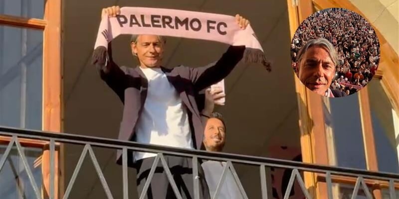 Palermo abbraccia Inzaghi, oltre duemila tifosi per Pippo: "La più grande accoglienza in carriera"