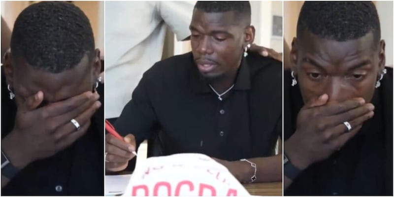 Pogba in lacrime dopo la firma con il Monaco: il commovente video è virale sui social 14 Pogba in lacrime dopo la firma con il Monaco: il commovente video è virale sui social