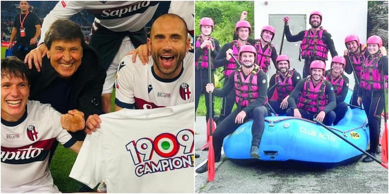 Il Bologna fa gruppo: prima il rafting poi... Gianni Morandi 14 Il Bologna fa gruppo: prima il rafting poi... Gianni Morandi