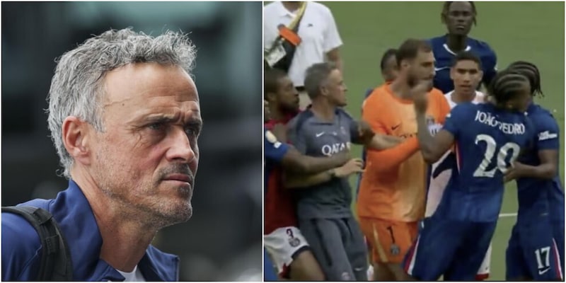 Luis Enrique e lo spintone a Joao Pedro: "Sono stato uno stupido"