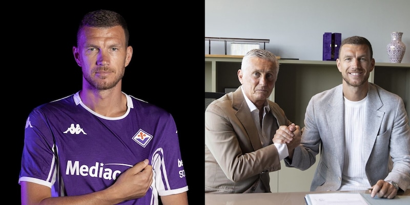 Dzeko ufficiale alla Fiorentina: l'annuncio del club 1 Dzeko ufficiale alla Fiorentina: l'annuncio del club