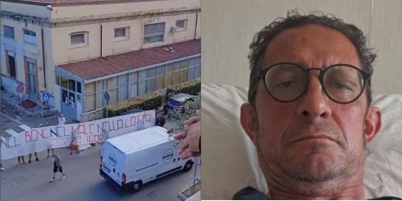 Igor Protti in lacrime, la sorpresa speciale dei tifosi del Livorno fuori dall'ospedale 1 Igor Protti in lacrime, la sorpresa speciale dei tifosi del Livorno fuori dall'ospedale