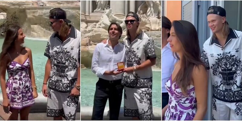 Haaland si gode le vacanze romane con la sua Isabel: tra sfilate di moda, monetine lanciate a Fontana di Trevi e buon cibo 14 Haaland si gode le vacanze romane con la sua Isabel: tra sfilate di moda, monetine lanciate a Fontana di Trevi e buon cibo