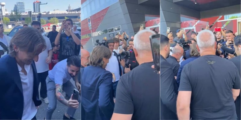 È Modric mania a Casa Milan: bagno di folla dei tifosi rossoneri 14 È Modric mania a Casa Milan: bagno di folla dei tifosi rossoneri