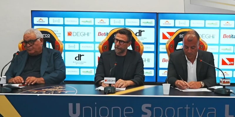 Lecce, Di Francesco si presenta: "Fiero di essere tornato". Poi il pensiero per Graziano Fiorita 1 Lecce, Di Francesco si presenta: "Fiero di essere tornato". Poi il pensiero per Graziano Fiorita