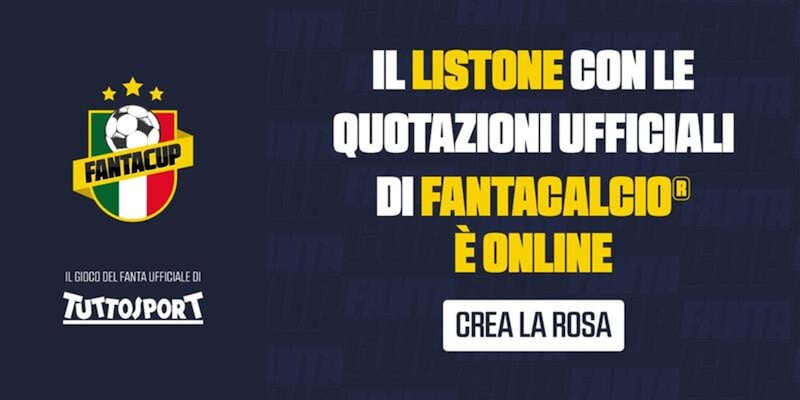 Fantacup, il listone Fantacalcio® con tutti i giocatori, i ruoli e le quotazioni: a centrocampo è bagarre!