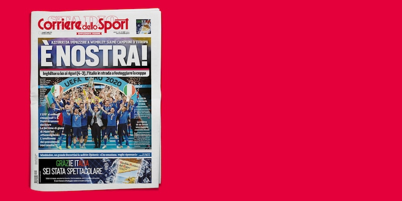 Vittoria Italia Europeo 2021: la copia anastatica domani in edicola 14 Vittoria Italia Europeo 2021: la copia anastatica domani in edicola