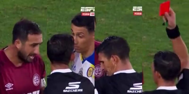 Di Maria, aura Argentina: uno sguardo all'arbitro e scatta il rosso