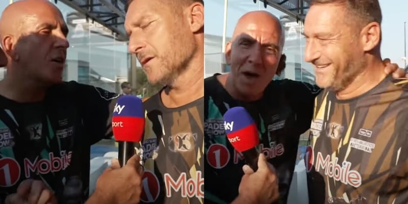 Di Canio e Totti, l'abbraccio e il siparietto sul caso Lautaro-Calhanoglu: "Tra di noi c'è sempre stato..." 1 Di Canio e Totti, l'abbraccio e il siparietto sul caso Lautaro-Calhanoglu: "Tra di noi c'è sempre stato..."