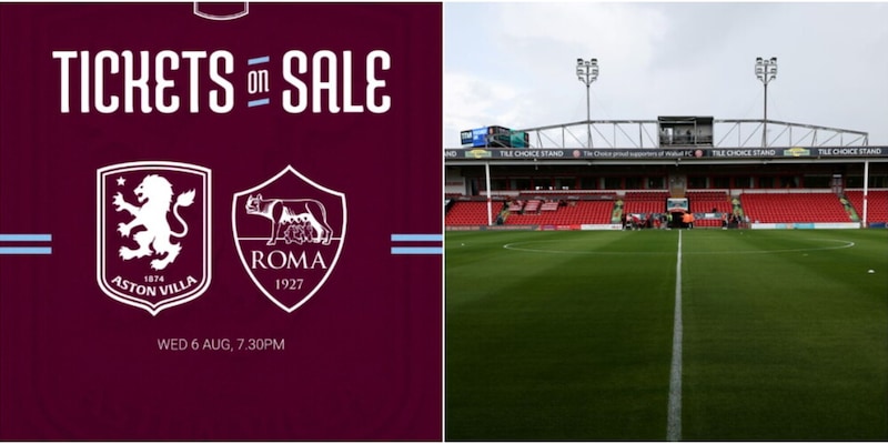 Roma-Aston Villa: tutte le info e i prezzi dei biglietti per l'amichevole estiva in Inghilterra 1 Roma-Aston Villa: tutte le info e i prezzi dei biglietti per l'amichevole estiva in Inghilterra