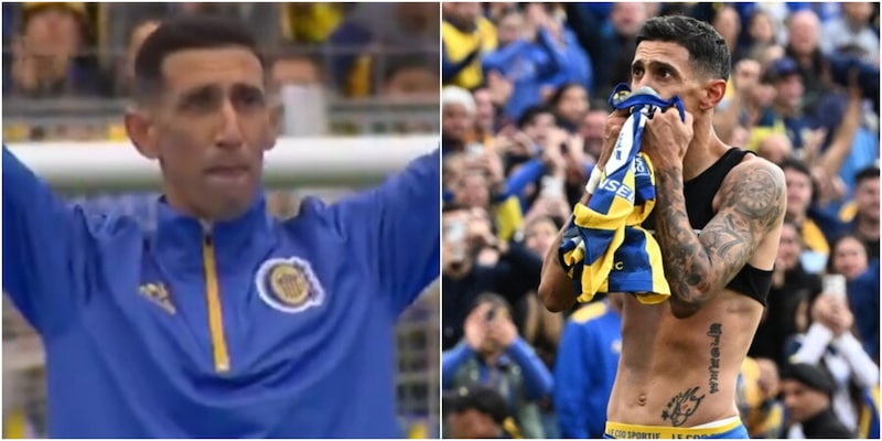 Di Maria, prima le lacrime e poi il gol: che ritorno al Rosario Central diciotto anni dopo