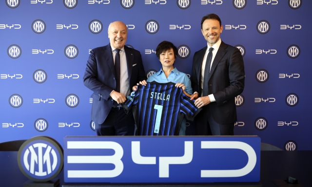 Byd e Inter: ecco le nuove auto per i calciatori e lo staff tecnico