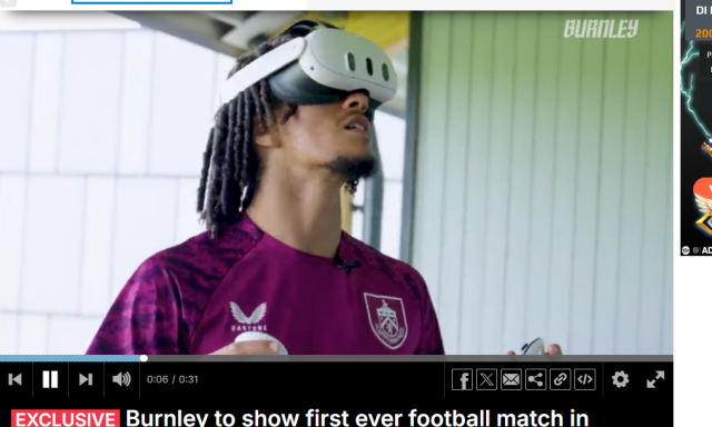 Burnley-Lazio nel futuro: l'amichevole sarà trasmessa in realtà virtuale