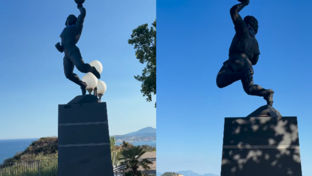 Rimossa la statua di Maradona a Monte di Procida: "Era abusiva"