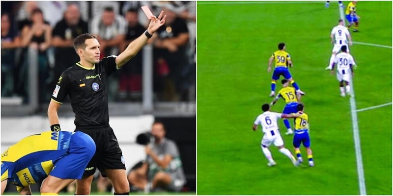 Juve-Parma, la moviola: Marcenaro, ok il rosso. Dubbio sul corner dell'1-0