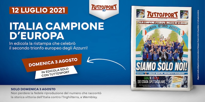 12 luglio 2021. L'Italia sul tetto d'Europa