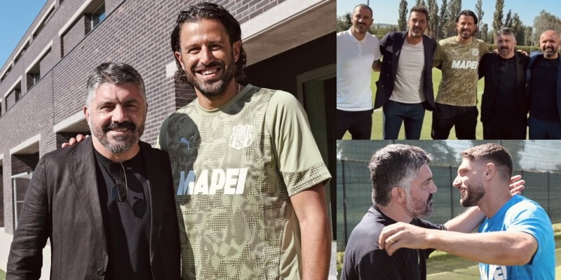 Gattuso prosegue il suo tour in Serie A: la visita al Sassuolo con Buffon e Bonucci