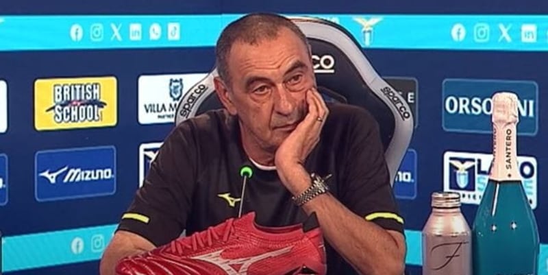 Sarri, Lazio da Serie C e masturbazioni mentali: “Se fosse stato così…” 