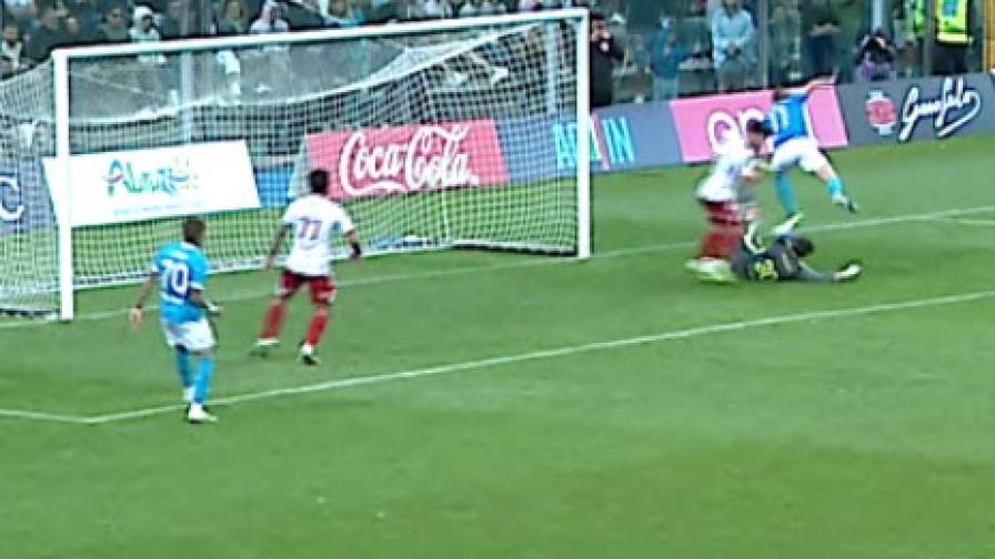 De Bruyne, tacco senza senso sul palo! Napoli ko contro il Brest: gli highlights