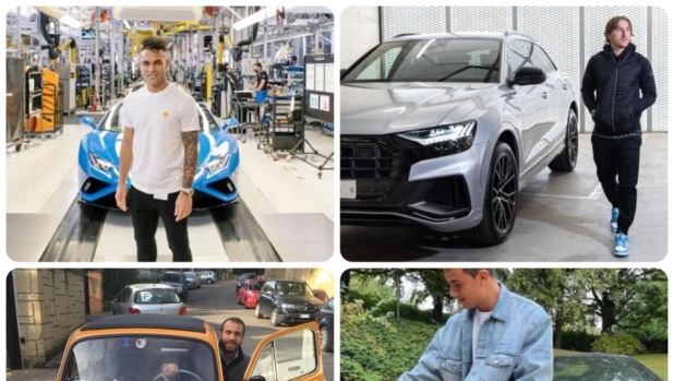 Serie A, le auto dei campioni: Modric in Audi, Lautaro in Lamborghini e le coupé di De Bruyne
