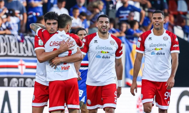 Serie B, Samp horror: il Sudtirol ne fa tre in mezzora. Pari tra Carrarese e Padova