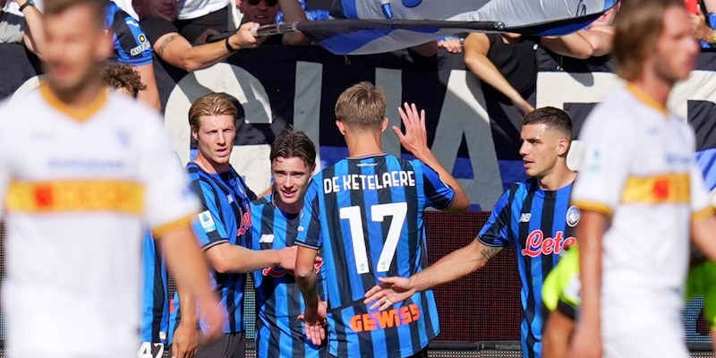 Atalanta, poker al Lecce e primo successo in campionato: doppietta di De Keteleare