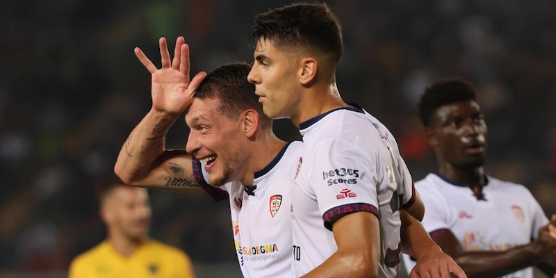 Belotti ribalta il Lecce: Tiago Gabriel illude di Francesco, una doppietta del 'Gallo' lancia il Cagliari