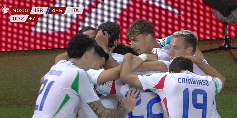 L’Italia soffre, ringhia e vince 5-4: Israele ko tra autogol e caos finale. Gattuso è secondo