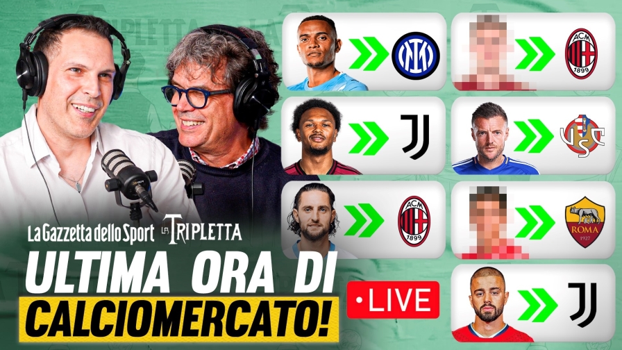 "La Tripletta" è IN DIRETTA dalle 19: scopri con noi gli ultimi colpi di mercato