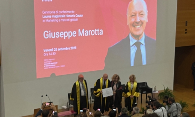Marotta, la laurea in Bicocca e la lectio magistralis sulla sua vita nel pallone: "Dai mecenati agli algoritmi"