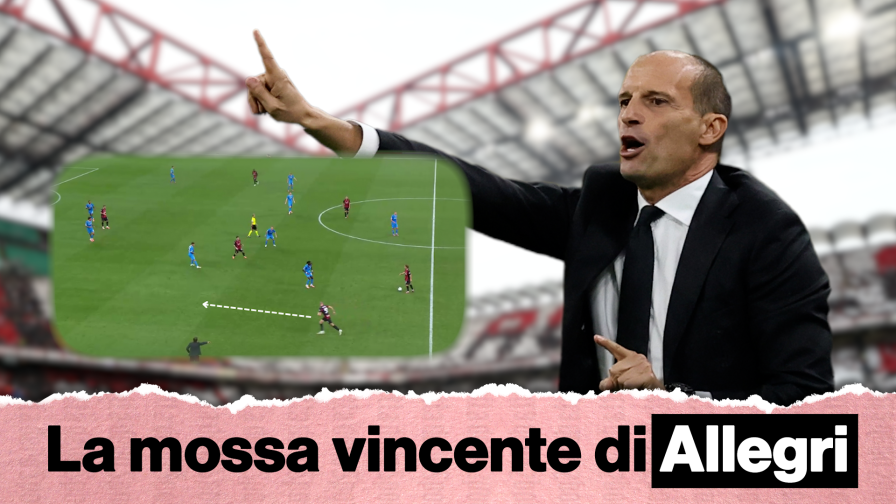 Milan-Napoli, Allegri ha sorpreso Conte con una mossa offensiva: ecco quale