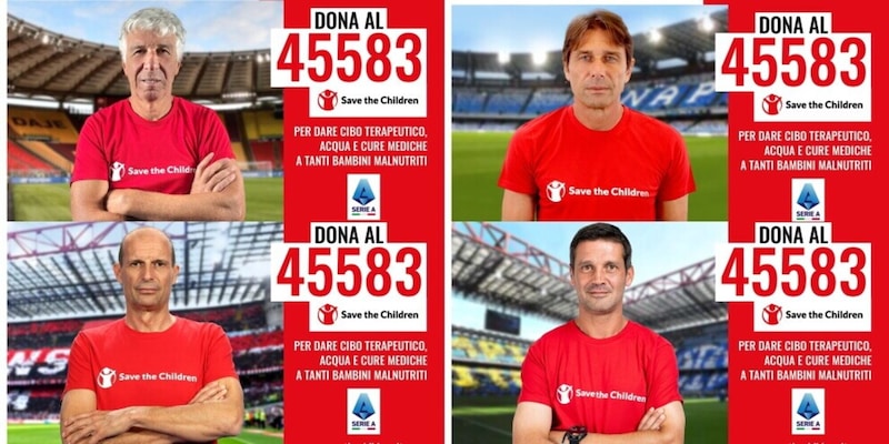La Serie A in campo per Save the Children
