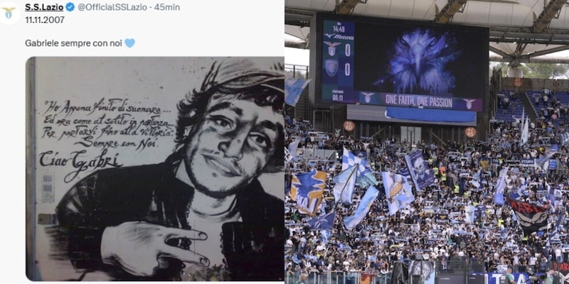 La Lazio ricorda Gabriele Sandri sui social: il messaggio e quella frase prima di morire