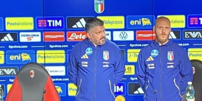 Il giornalista norvegese chiede a Gattuso e Dimarco se l'Italia può vincere 9-0: loro reagiscono così