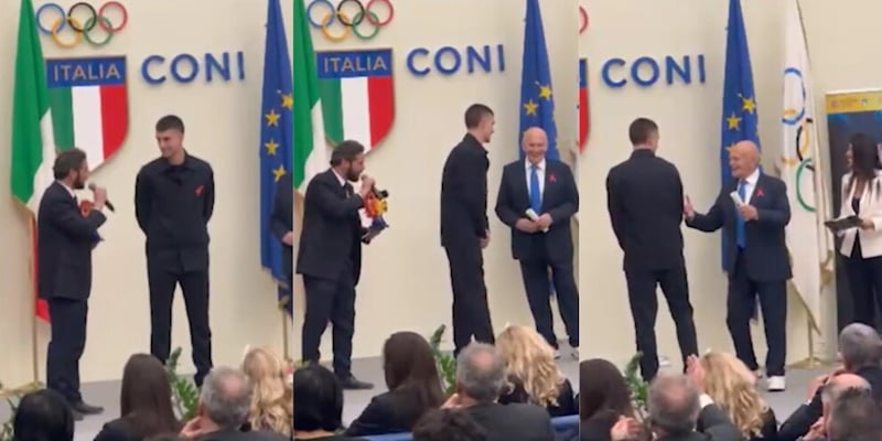 "Questo è l'anno dello scudetto per la Roma?". Mancini reagisce così: si gira, e...