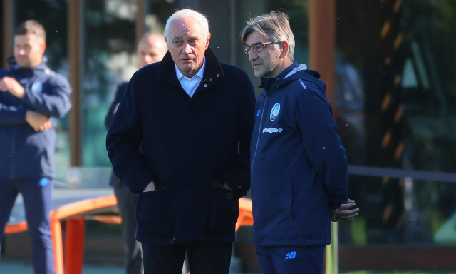 Atalanta, Percassi a Zingonia: il saluto a Juric e alla squadra prima della partenza per Marsiglia