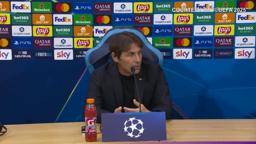 Conte: "Eintracht? Al contrario si sarebbe parlato di catenaccio..."