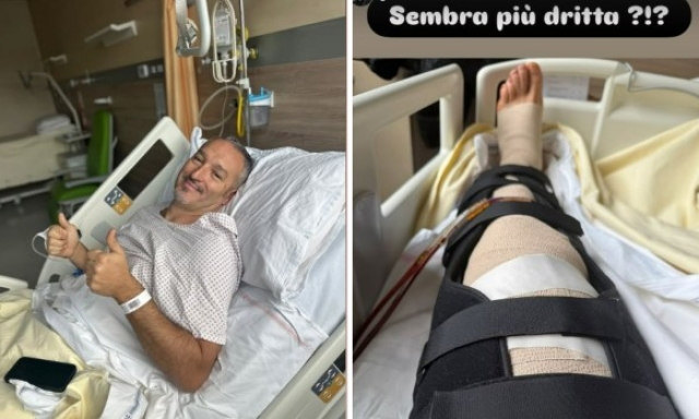 Zambrotta scherza dopo l'intervento alla gamba sinistra: "Sembra più dritta?"