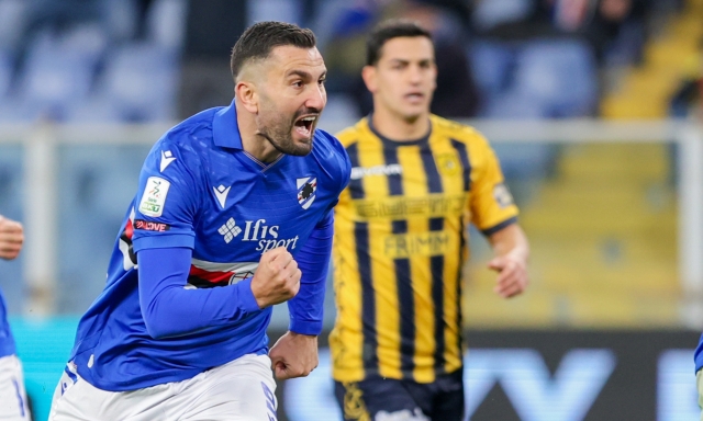 Poche emozioni, poi un rosso e il rigore di Coda. Così la Samp abbandona l'ultimo posto