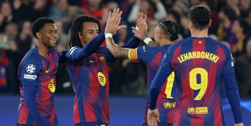 Barcellona trascinato da Koundé in Champions League: battuto l'Eintracht, qualificazione vicina