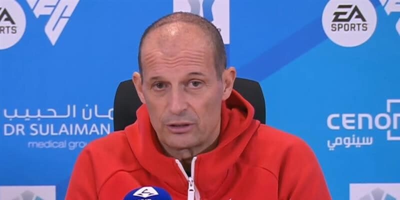 Allegri: &ldquo;Come stanno Leao e Fofana. Napoli arrabbiato, Conte in questi momenti di difficolt&agrave;...&rdquo;