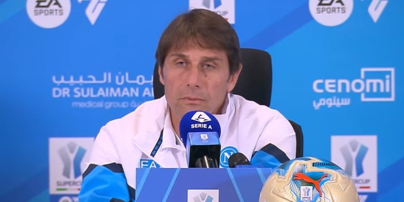 Conte: "Lobotka e Lukaku, la verit&agrave; sulle condizioni. Il Napoli si gioca il trofeo, pronti per il Milan"