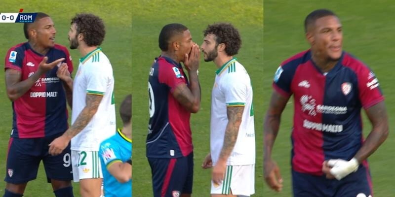 Folorunsho e Hermoso, scambio di insulti shock durante Cagliari-Roma: scoppia la rissa in campo