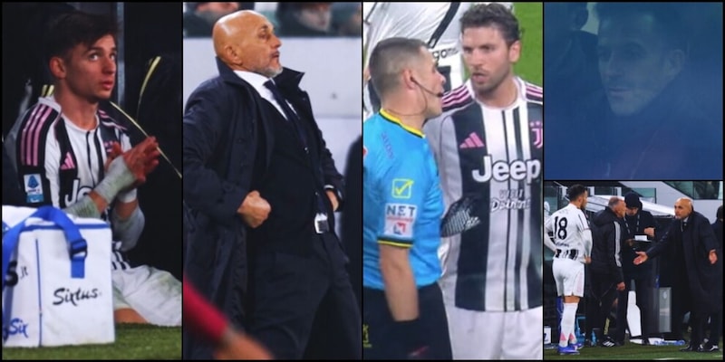"Ma non scherziamo", furia Spalletti su Kostic e Del Piero-Yildiz... "3-1!": l'altra Juve-Roma