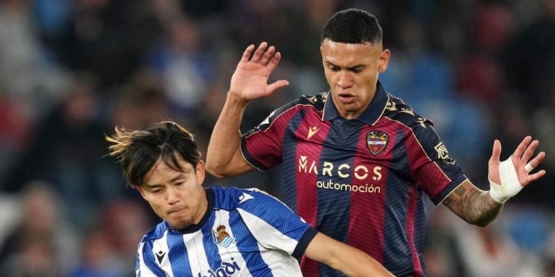 Liga,&nbsp;Real Sociedad beffata allo scadere: Kubo non basta, il Levante pareggia al 94'