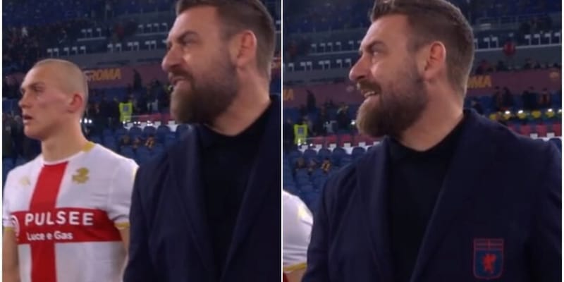La frase di De Rossi all'arbitro per il mancato rigore di Svilar su Ostigard: "Roba da matti..."