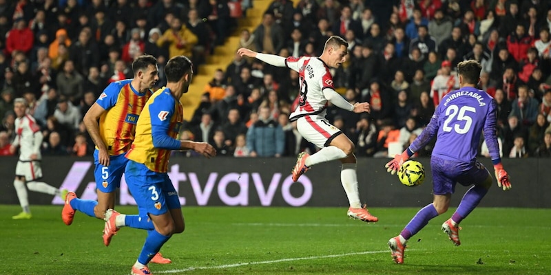 Liga, pari nel posticipo tra Vallecano e Valencia