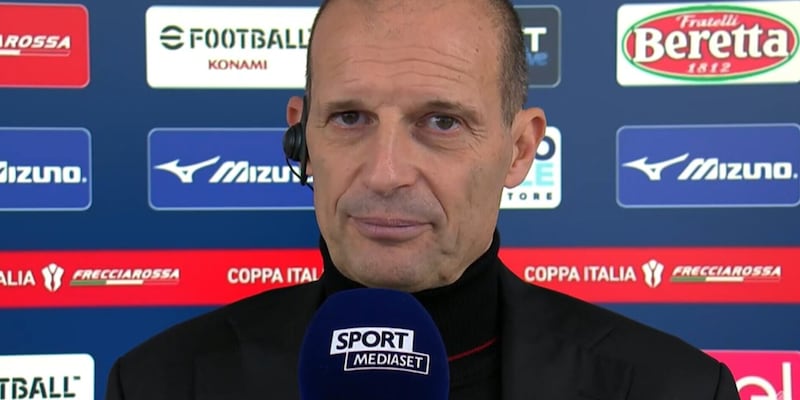 Allegri: "Chi vince ha sempre ragione. Dispiace uscire dalla Coppa Italia ma non è un passo indietro"